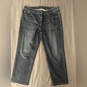 Chico's Platinum Denim Capri Jeans, Size 2 Regular